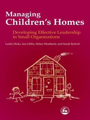 cover image of Managing Children's Homes